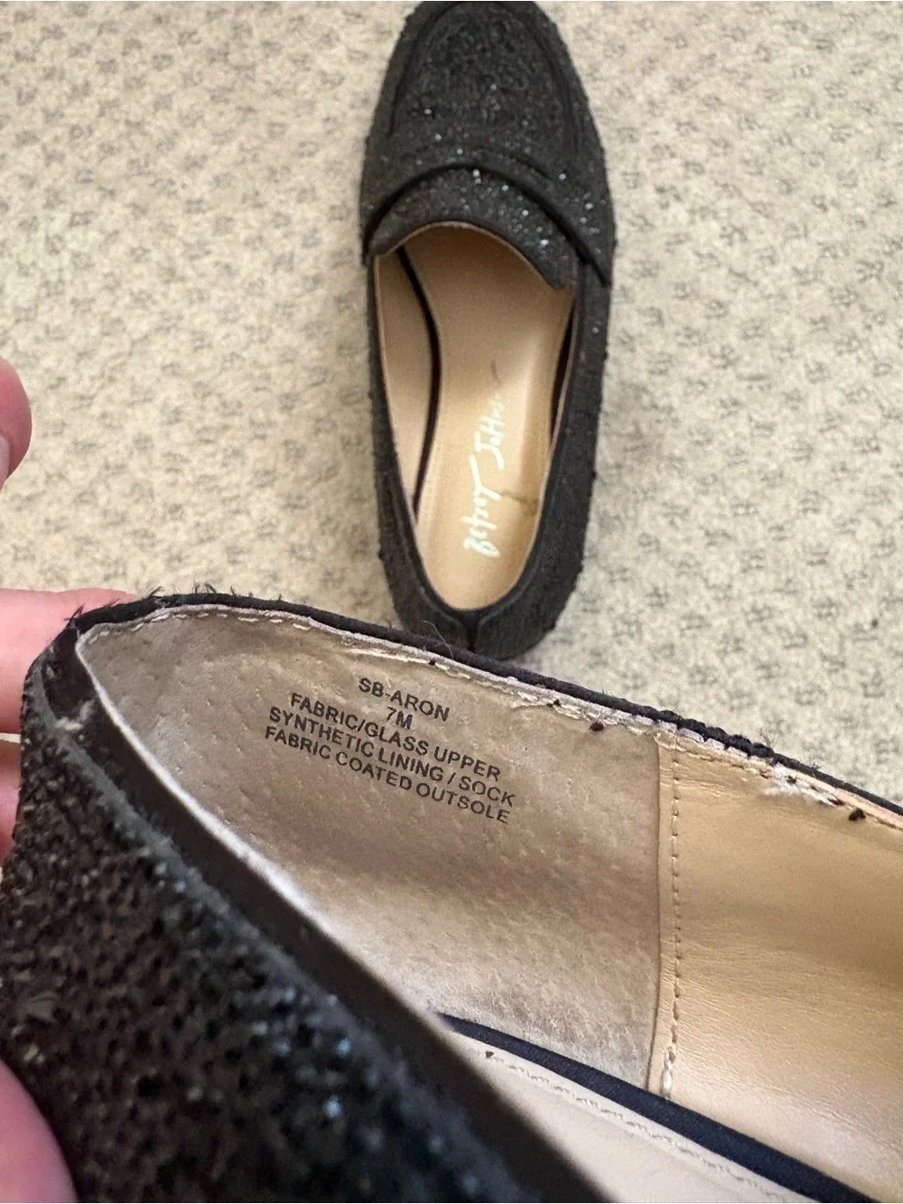 Black Crystal-Embellished Men's Loafers